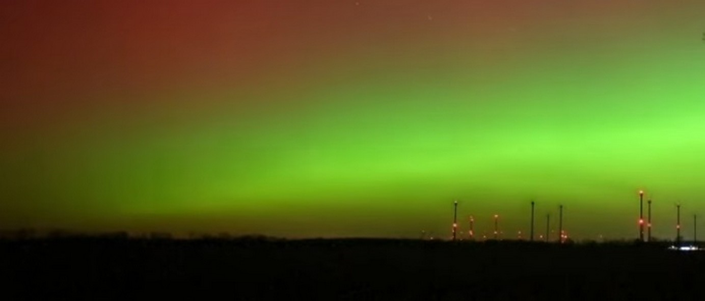 Северное - полярное сияние в ЛНР 20 января 2026. Северное - полярное сияние в ЛНР 20 января.